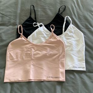3pack Laura Ashley Longline Bralettes seamless